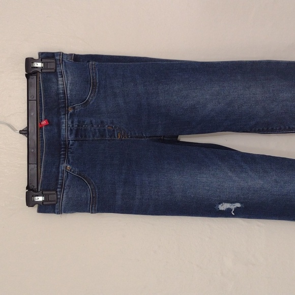 Spanx Distressed High Rise Pull On Skinny Jean Raw Hem Size XS - Picture 3 of 12